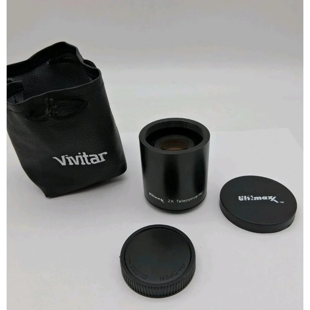 ULTIMAXX 2X Teleconverter for 500mm 800mm & 650-1300mm T-Mount Lense
